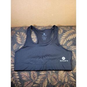 Activera Black Padded Sports Bra Size M